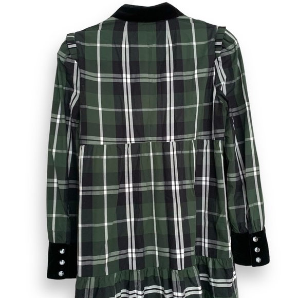 Elegant Green Plaid Dress - Picture 11 of 16